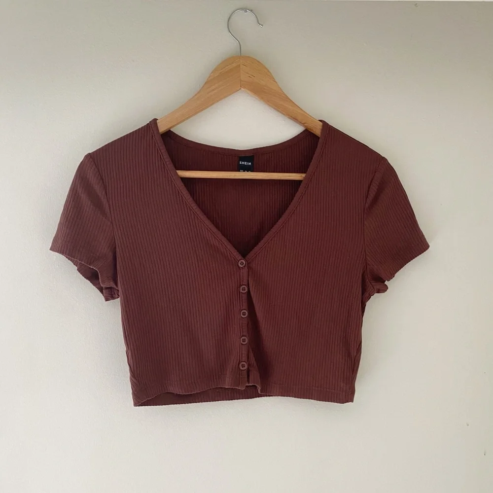 ❌ Shein Brown Ribbed Top - Picture 5 of 6